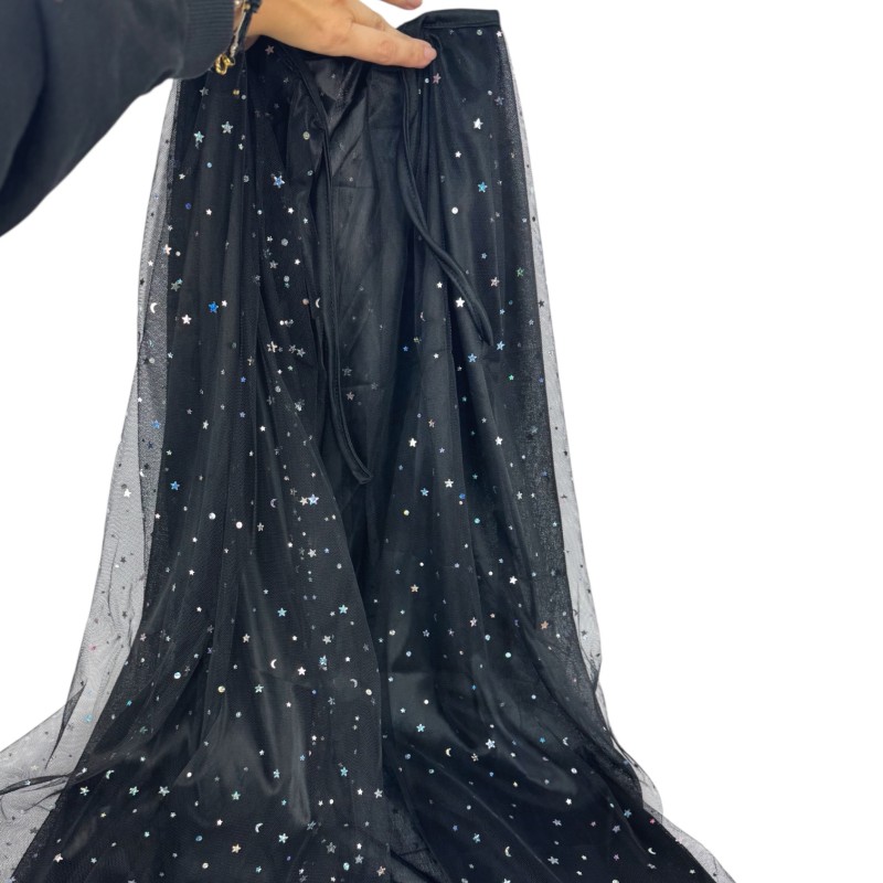 Zestaw Peleryna i Kapelusz Czarodziejki 80cm