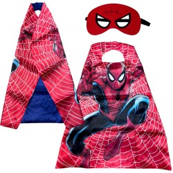 Strój Peleryna Spiderman z Maską i Rękawiczkami