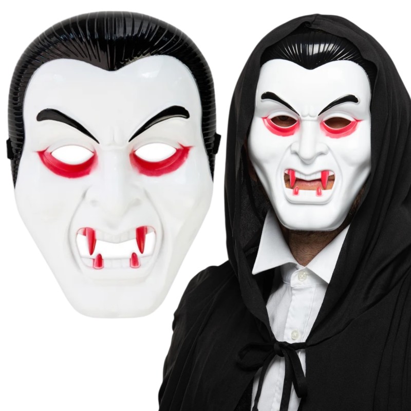 Maska wampir Drakula Halloween 1 szt.
