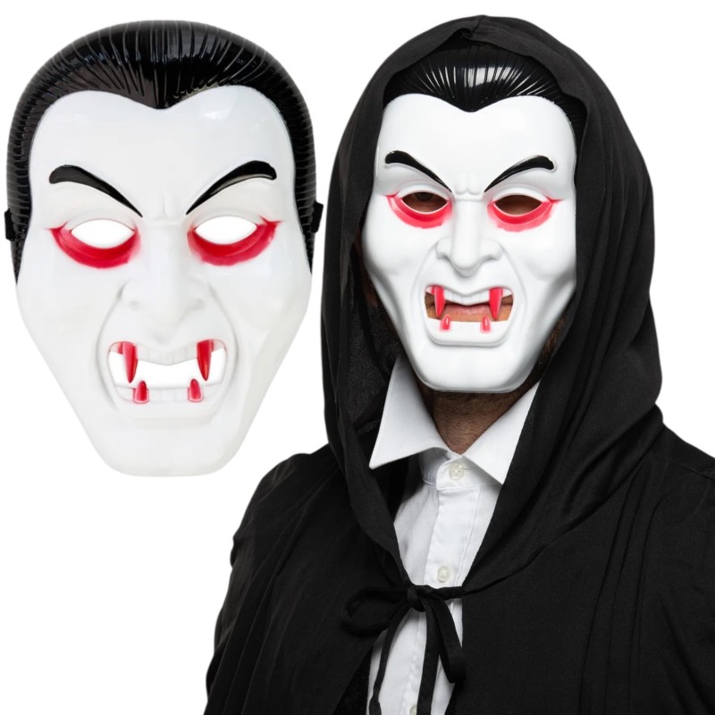 Maska wampir Drakula Halloween 1 szt.