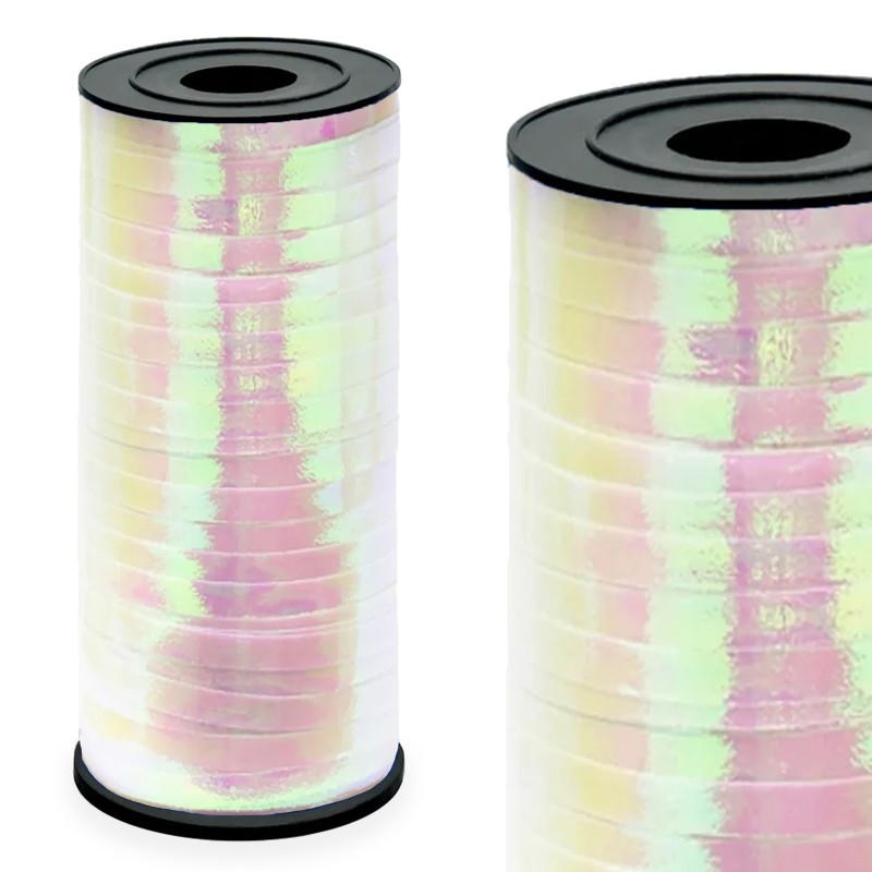 Wstążka plastikowa opalizująca perłowa 92m 5mm