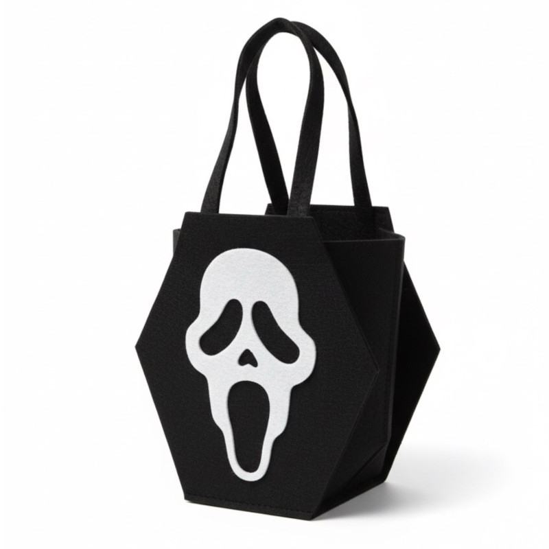 Koszyk na cukierki Halloween z motywem Krzyk