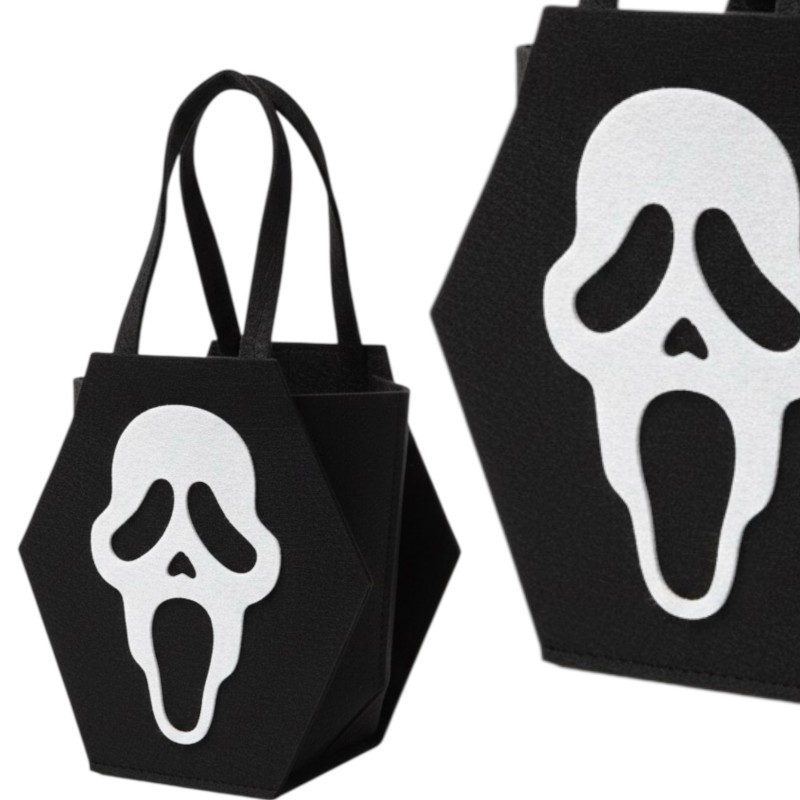 Koszyk na cukierki Halloween z motywem Krzyk