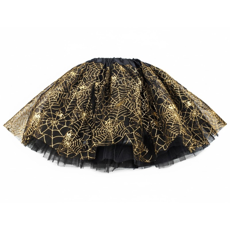 Strój wiedźma nietoperz Złota pajęczarka Zestaw z tutu Halloween