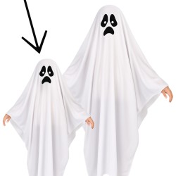 Przebranie Ducha Boo 6-9 lat z Koszykiem Krzyk i Pająkiem