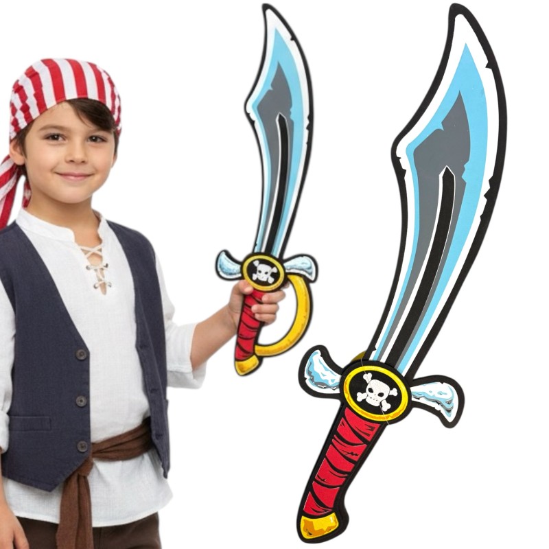 Piankowy miecz 52 cm do stroju pirata