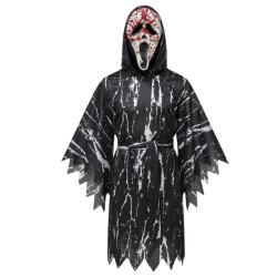 Straszny Kostium Duch z Krwawą Maską Halloween