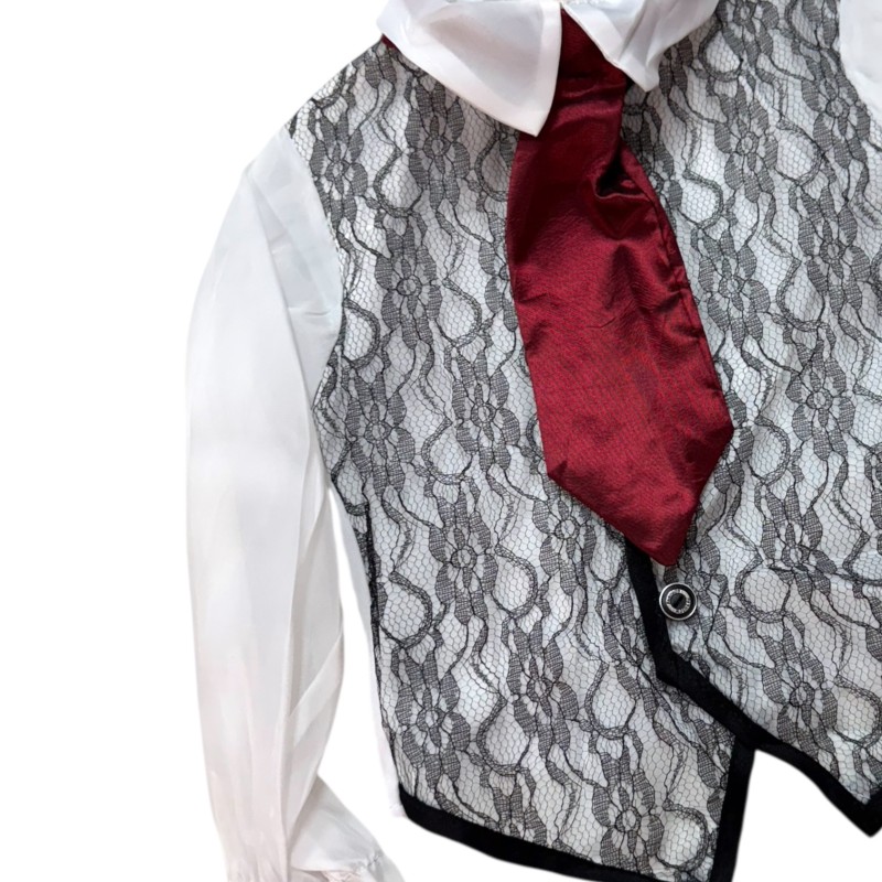 Kostium Wampir Dracula dla Dzieci z Peleryną i Krawatem