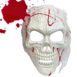 Maska Halloween biała z...