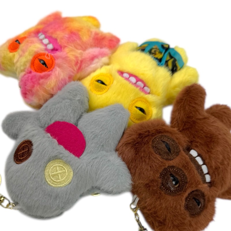 Pluszowy brelok potworek Fuggler niebieski 1 szt.