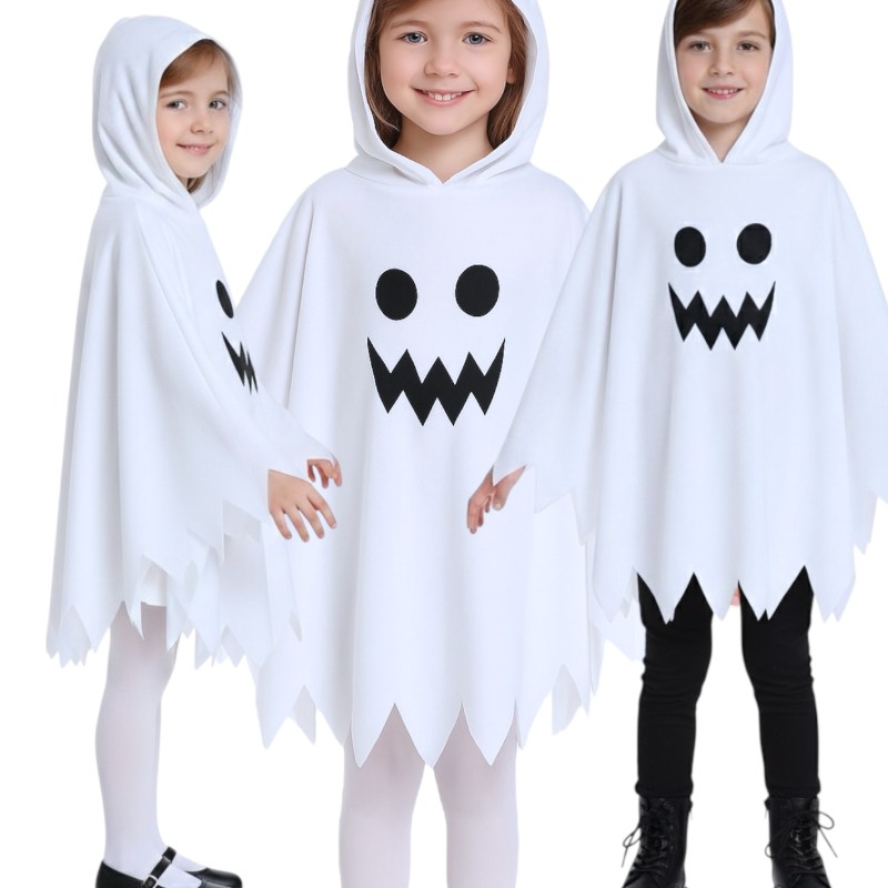 Strój Duch Tunika z Kapturem Halloween