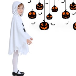 Strój Duch Tunika z Kapturem Halloween