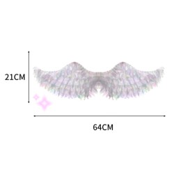 Świecące skrzydła perłowe LED 64x21 cm