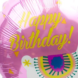 Balon lama Happy birthday