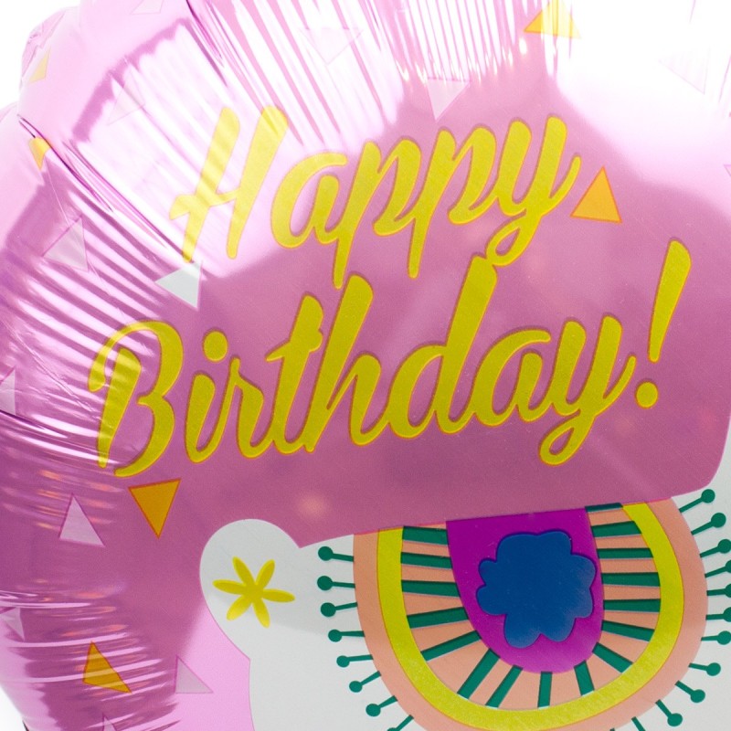 Balon lama Happy birthday