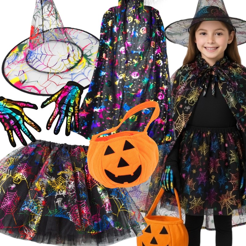 Zestaw Wiedźma z Rękawiczkami i Peleryną