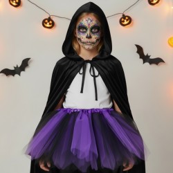 Zestaw peleryna tiulowa spódniczka i kryształki