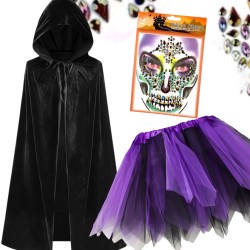 Zestaw peleryna tiulowa spódniczka i kryształki