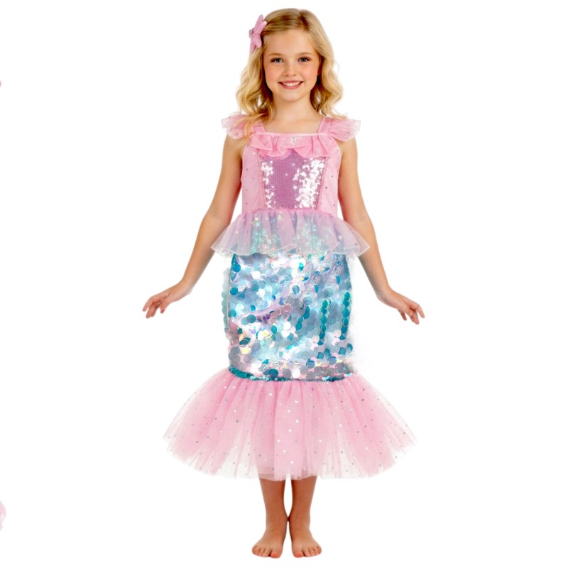 Sukienka Przebranie Syrenka Cekiny dla Dzieci