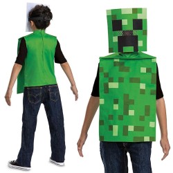 Strój Creeper z Maską Minecraft dla Dzieci