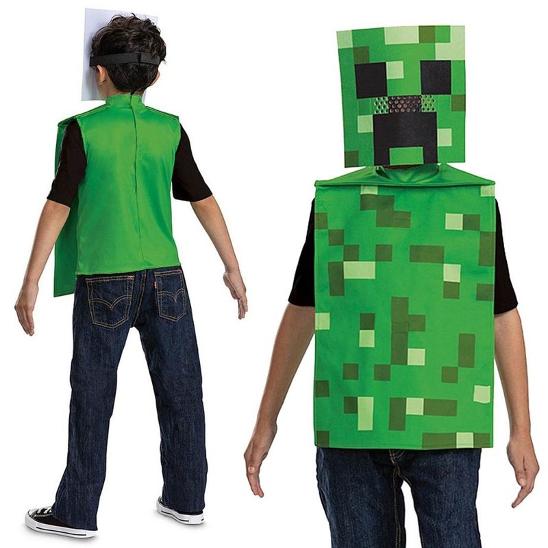 Strój Creeper z Maską Minecraft dla Dzieci