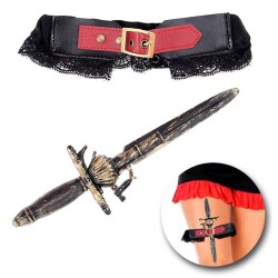 Piracka podwiązka z atrapą...