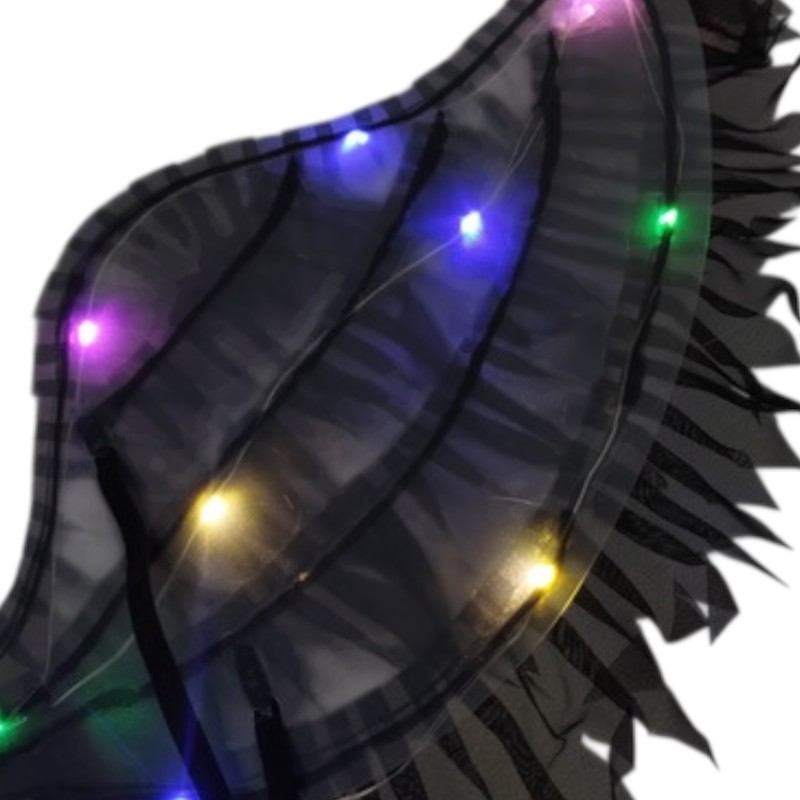 Świecące skrzydła LED czarne 75cm