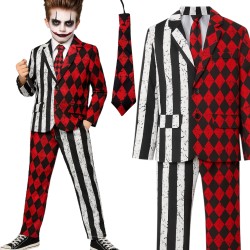 Kostium przebranie Joker Cosplay W zestawie Bluzka, spodnie, krawat