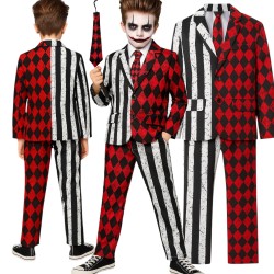 Kostium przebranie Joker Cosplay W zestawie Bluzka, spodnie, krawat