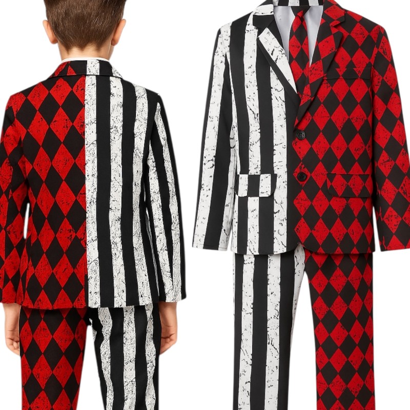 Kostium przebranie Joker Cosplay W zestawie Bluzka, spodnie, krawat