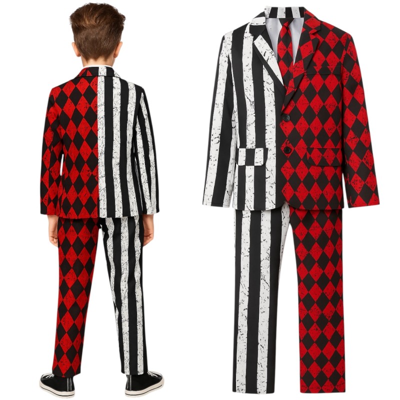 Kostium przebranie Joker Cosplay W zestawie Bluzka, spodnie, krawat