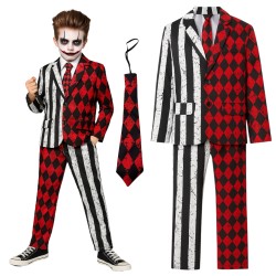 Kostium przebranie Joker Cosplay W zestawie Bluzka, spodnie, krawat