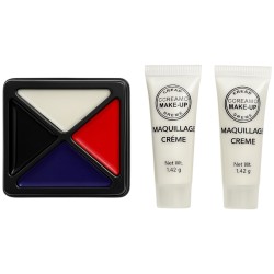 Kostium przebranie Joker + makeup set z białą pastą Cosplay W zestawie Bluzka, spodnie, krawat
