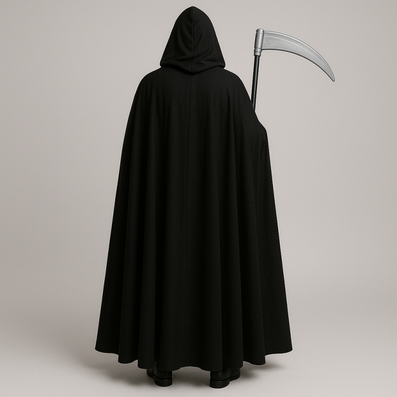 Zestaw na Halloween Peleryna Kosa Farby do Twarzy