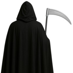 Zestaw na Halloween Peleryna Kosa Farby do Twarzy