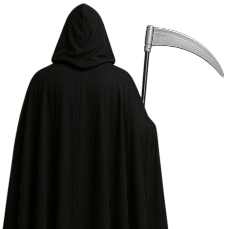Zestaw na Halloween Peleryna Kosa Farby do Twarzy