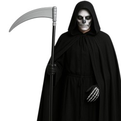 Zestaw na Halloween Peleryna Kosa Farby do Twarzy