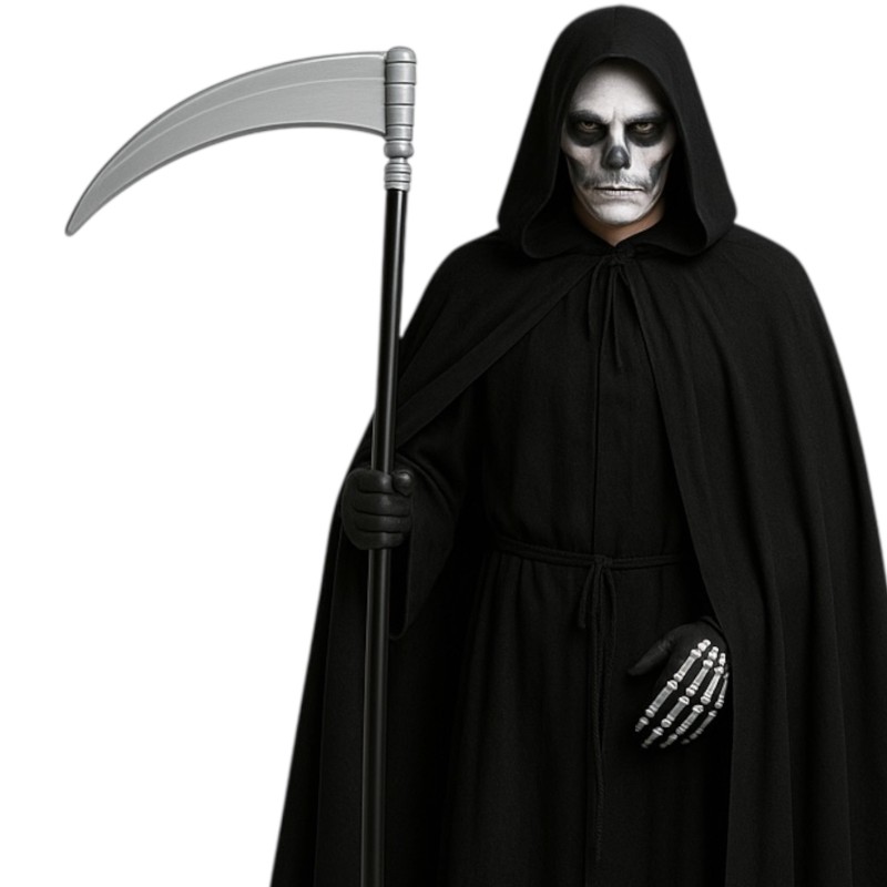 Zestaw na Halloween Peleryna Kosa Farby do Twarzy