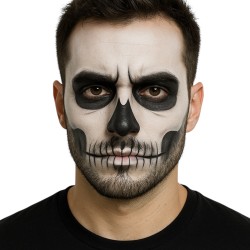 Zestaw na Halloween Peleryna Kosa Farby do Twarzy