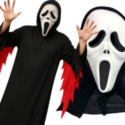 Strój Krzyk z Maską Piankową i Peleryną