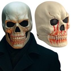 Maska Halloween Czaszka Szara