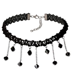 Zestaw Opaska Rogi i Choker Mroczny Styl