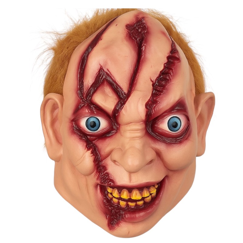 Maska Horror Lateksowa z Ranami i Krwią