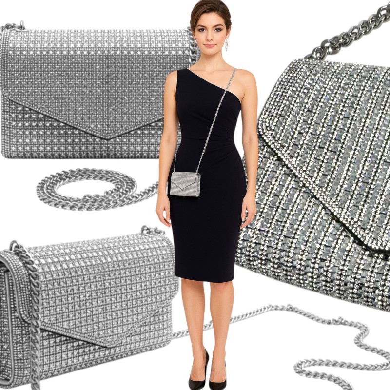 Zestaw karnawałowy: peleryna, maska, torebka