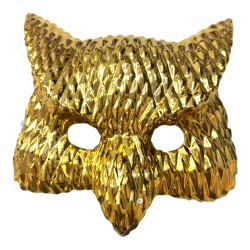 Maska złota sowa karnawałowa