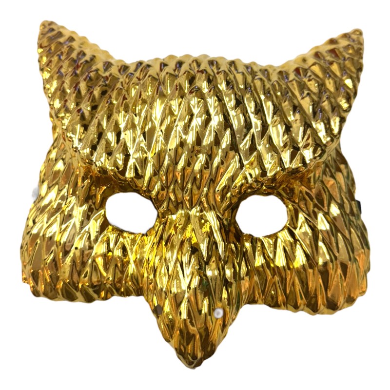 Maska złota sowa karnawałowa