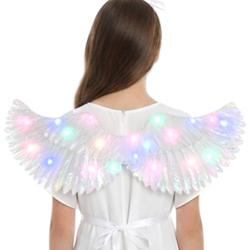 Świecące skrzydła perłowe LED 64x21 cm