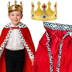 Przebranie Król Jasełka z Peleryną Koroną i Berłem