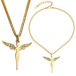 Zestaw Aniołek: TUTU, Skrzydełka, Aureolka, Różdżka, Medalik