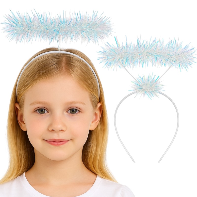 Opaska Aniołka Perłowa z Holograficznym Efektem